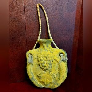 Vintage Stoneware Vase, Wall Hanger, Wall Decor, Pottery, Ceramics